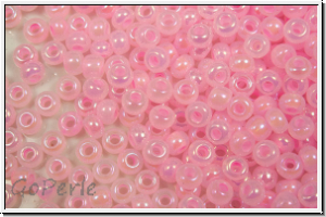 PR-11-57573,  PRECIOSA Rocailles, 11/0, pink, ceylon, AB, 20g