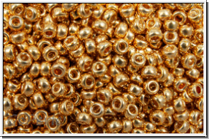 RR-15-1052, MIYUKI Rocailles, 15/0, gold, galv., met., 5g