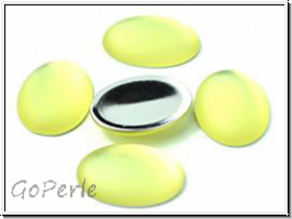 Cabochon, LUNASOFT, 25x18mm, lime, 1 Stk.