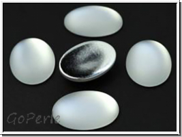 Cabochon, LUNASOFT, 25x18mm, ice pearl, 1 Stk.