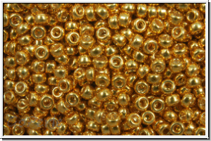 RR-15-1054, MIYUKI Rocailles, 15/0, gold, bright, met., galv., 5g