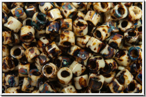 DBM2267, MIYUKI Delica, 10/0, brown, tan, op., picasso, 5g