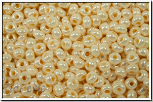 PR-11-46112, PRECIOSA Rocailles, 11/0, eggshell, op., luster, 20g