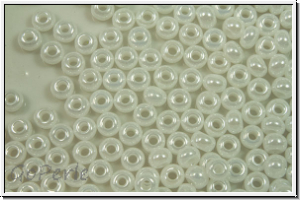 PR-11-46102, PRECIOSA Rocailles, 11/0, white, op., luster, 20g