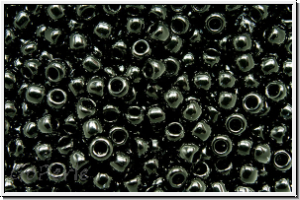 R-11-0049, TOHO Rocailles, 11/0, black, op., 10g