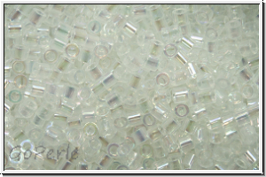 DBS0051, MIYUKI Delicas, 15/0, crystal, trans., AB, 5g