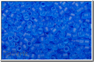 DB1270, MIYUKI Delica, 11/0, blue, azure, trans., matte, 5g