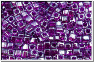 SBS-18-2651, MIYUKI Squares, 1,8mm, aqua, trans., fuchsia-ld., 5g