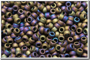 R-15-0615, TOHO Rocailles, 15/0,  purple, met., matte, iris., 5 g