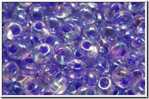 MMA-04-2150, MIYUKI Magatamas, 4mm, crystal., trans. lavender-ld., AB, 100 Stk.