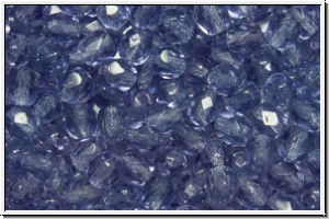 Bhm. Glasschliffperle, feuerpol., 4mm, tanzanite, trans., 50 Stk.