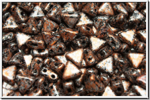 KHEOPS PAR PUCA, 6x5mm, black, op., copper, tweedy, 50 Stk.