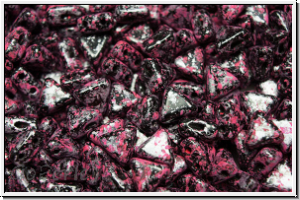 KHEOPS PAR PUCA, 6x5mm, black, op., pink, tweedy, 50 Stk.