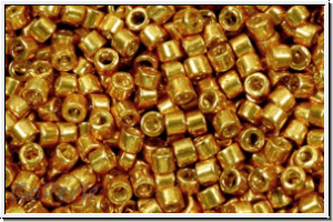 DBM1832, MIYUKI Delica, 10/0, gold, galv., met., duracoat, 5g