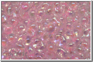 BB-0266, MIYUKI Berry Beads, 4,4x2,5mm, crystal, trans., pink-ld., AB, 10g
