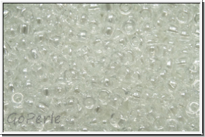 R-11-0101, TOHO Rocailles, 11/0, crystal, trans., luster, 10g