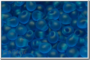 DP-0149f, MIYUKI Tropfen, 3,4mm, capri blue, trans., matte, 10g