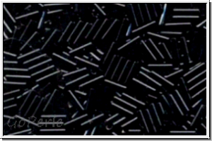 MBU-2-0074, MIYUKI Bugles, Nr. 2 (6mm), black, op., 10 g