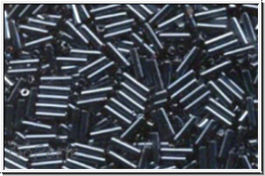MBU-2-0083, MIYUKI Bugles, Nr. 2 (6mm), hematite, met., 10 g