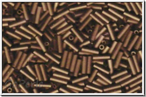 MBU-2-2006, MIYUKI Bugles, Nr. 2 (6mm), bronze, dk., met., matte, 10 g