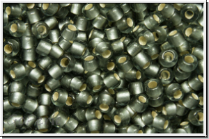 R-11-0029bf, TOHO Rocailles 11/0, grey, trans., silver-ld., matte, 10g