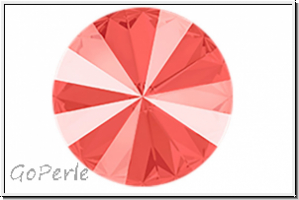 Swarovski Rivoli 1122, 12mm, 001L116S - crystal, light coral, backed, 1 Stk.