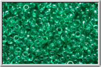 RR-15-0147, MIYUKI Rocailles, 15/0, green, dk., trans., 5g