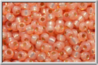 RR-11-0642, MIYUKI Rocailles, 11/0, flesh (dyed), opal, silver-ld., 10g