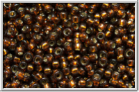 RR-15-1429, MIYUKI Rocailles, 15/0, topaz (dyed), smoke, trans., silver-ld., 5g