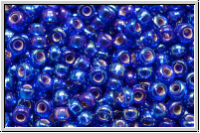 RR-11-1020,  MIYUKI Rocailles, 11/0, cobalt, trans., silver-ld., AB, 10g