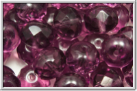 bhm. Schliffperle, Donut, 7x9mm, amethyst, trans., 10 Stk.