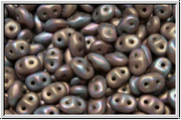 SD-43020-85001, SuperDuo Beads, grey, op., nebula, matte, 10g