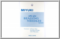 Miyuki Perlennadeln, extrafein, Heftchen mit 6 Nadeln + 1 Einfdelhilfe