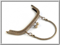 Handtaschen-Rahmen, Rohling, mit Bgel, 16,5x14cm, Messing, 1 Stk.