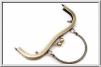 Handtaschen-Rahmen, Rohling, mit Bgel, 19,5x15cm, Messing, 1 Stk.
