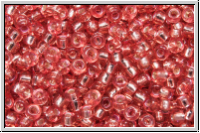 RR-11-1660, MIYUKI Rocailles, 11/0, salmon (dyed), lt, trans., silver-ld., 10g