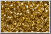 RR-11-1925 MIYUKI, Rocailles, 11/0, topaz, lt., trans., silver-ld., semi matte, 10g