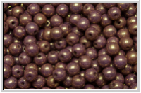 bhm. Glasperle, rund, 4mm, white, alabaster, vega luster, 50 Stk.