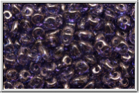 SD-20500-15726, SuperDuo Beads, tanzanite, trans., vega luster, 10g