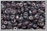 SD-21010-15001, SuperDuo Beads, amethyst, opal, nebula, 10g