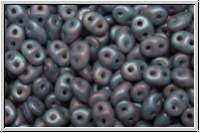 SD-21310-85001, SuperDuo Beads, violet, opal, nebula, matte, 10g