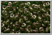 SD-50050-15726, SuperDuo Beads, green, trans., vega luster, 10g
