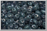 SD-61000-15001, SuperDuo Beads, aqua, opal, nebula, 10g