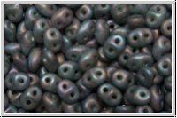SD-61100-85001, SuperDuo Beads, green, uranium, opal, nebula, matte, 10g