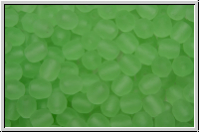 Bhm. Glasschliffperle, feuerpol., 4mm, peridot, lt., trans., matte, 50 Stk.