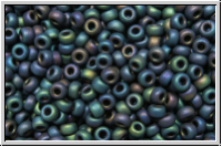 RR-11-2014, MIYUKI Rocailles, 11/0, blue, midnight, met., matte, iris., 10g