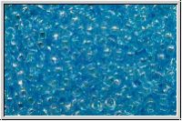 RR-11-0260, MIYUKI Rocailles, 11/0, aqua, trans., AB, 10g