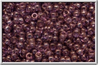 RR-11-0312, MIYUKI Rocailles, 11/0, amethyst, trans., gold luster, 10g