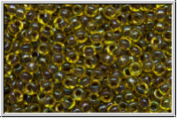 RR-11-0334, MIYUKI Rocailles, 11/0, yellow, trans., amethyst-ld., 10g