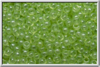 RR-11-0371, MIYUKI Rocailles, 11/0, green, pale moss, trans., luster, 10g